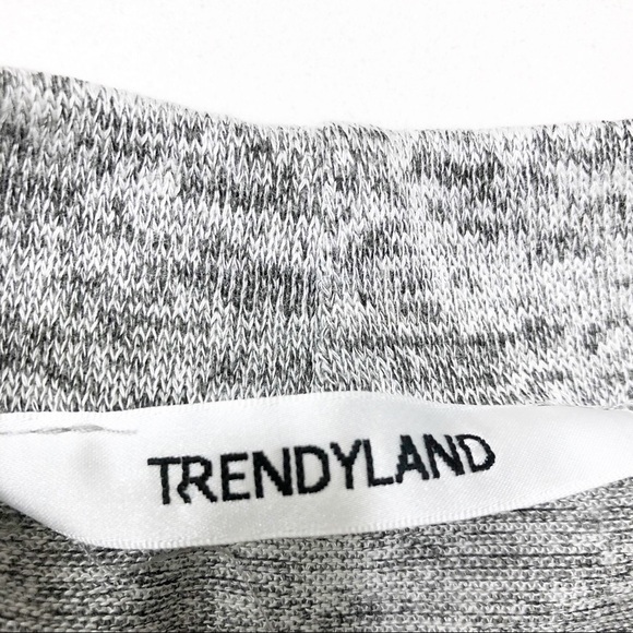 Trendyland gray cold shoulder sweater dress - Picture 7 of 9